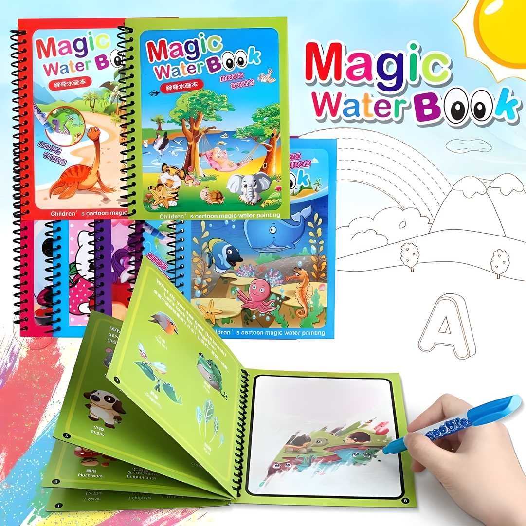 Reusable Magic Water Drawing Book