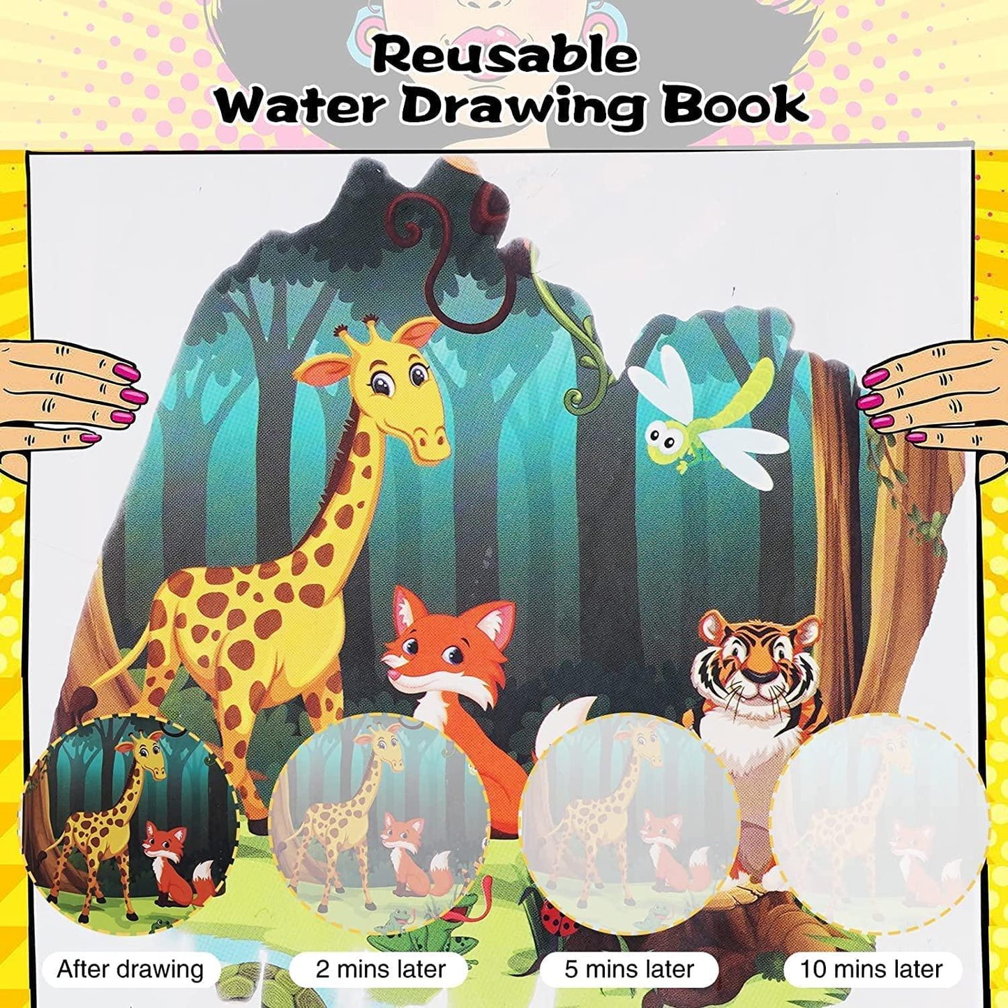 Reusable Magic Water Drawing Book