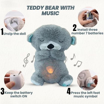 🧸Breathing Teddy Bear with Soothing Music, Comfort Plushie🧸