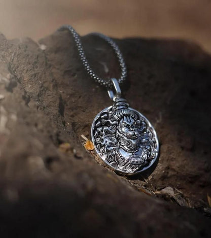 🚩Hanuman Ji Pendant Oxodaised Silver Chain🚩