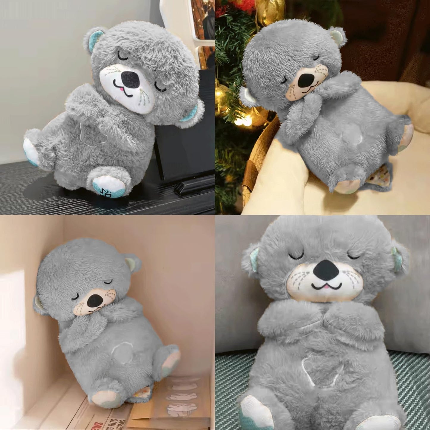 🧸Breathing Teddy Bear with Soothing Music, Comfort Plushie🧸