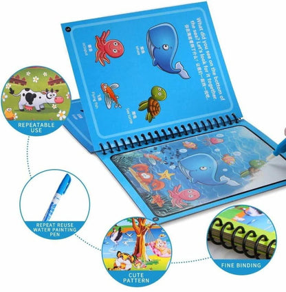 Reusable Magic Water Drawing Book